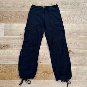 I Am Koko La Low Waisted Military Cargo Pants in Black